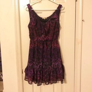 Black and Purple Party Dress